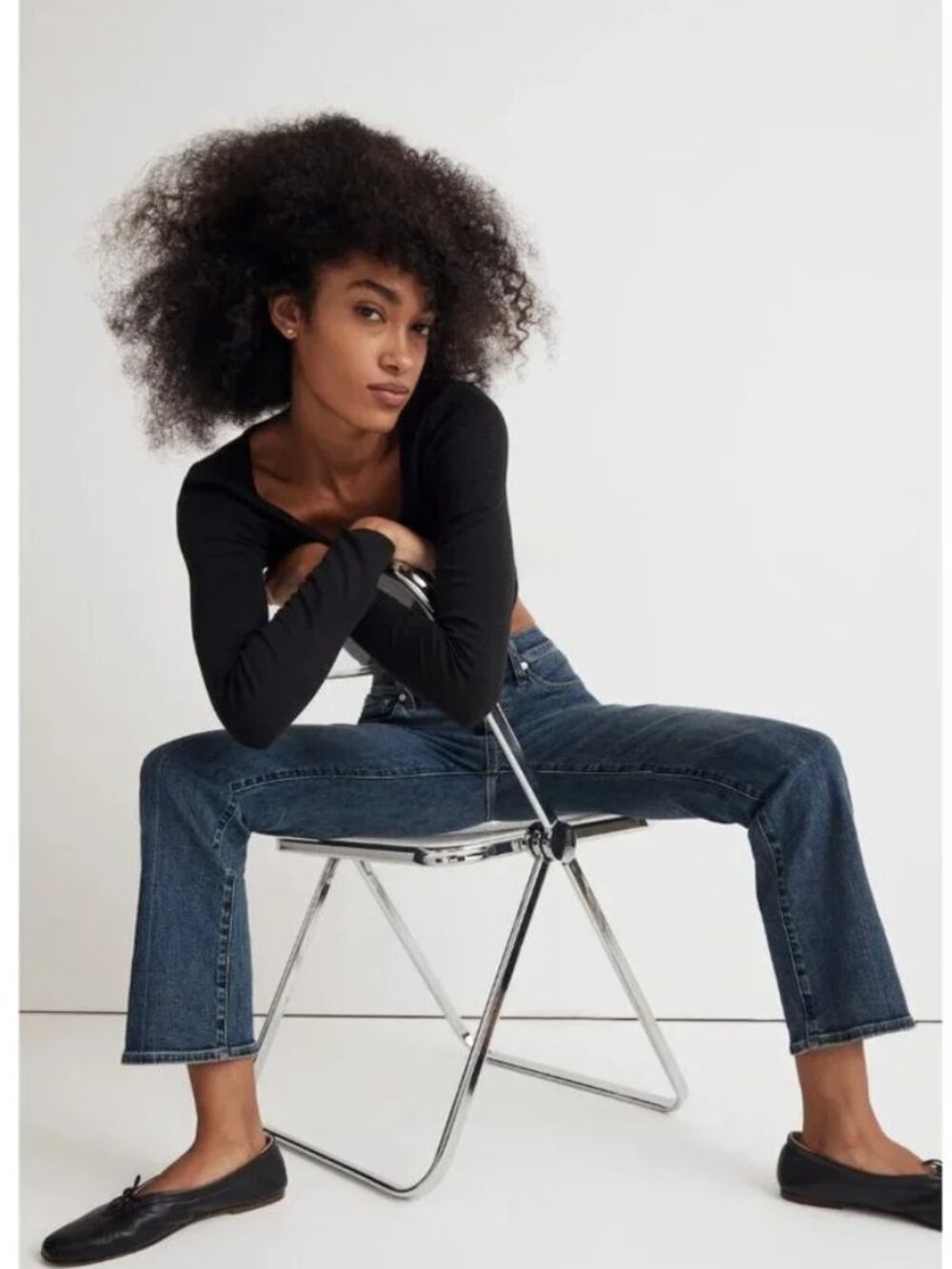 MADEWELL 27 Mid-Rise Kick Out Jeans Denim